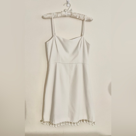 🤍GRADUATION DRESS🤍 French Connection Pom Pom Whisper Dress - Picture 3 of 5